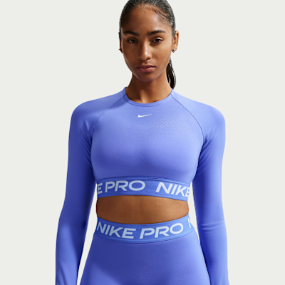 Nike Pro Women's Dri-FIT Cropped Long-Sleeve Top. Nike ZA